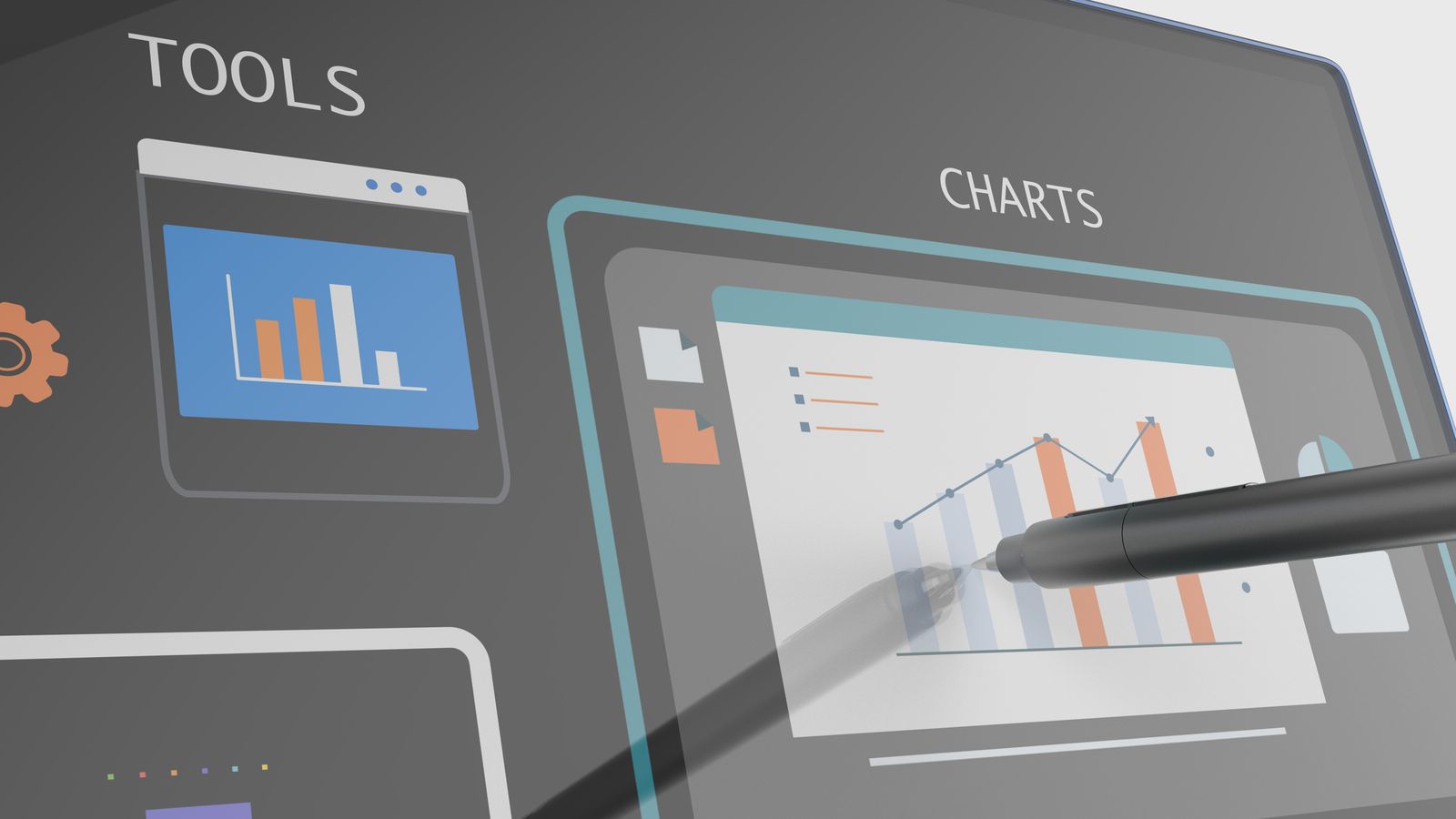 Elementor editor interface with performance monitoring overlay